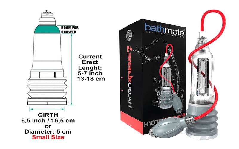 Bathmate Hydroxtreme 7 penis pompası ölçüm bilgisi